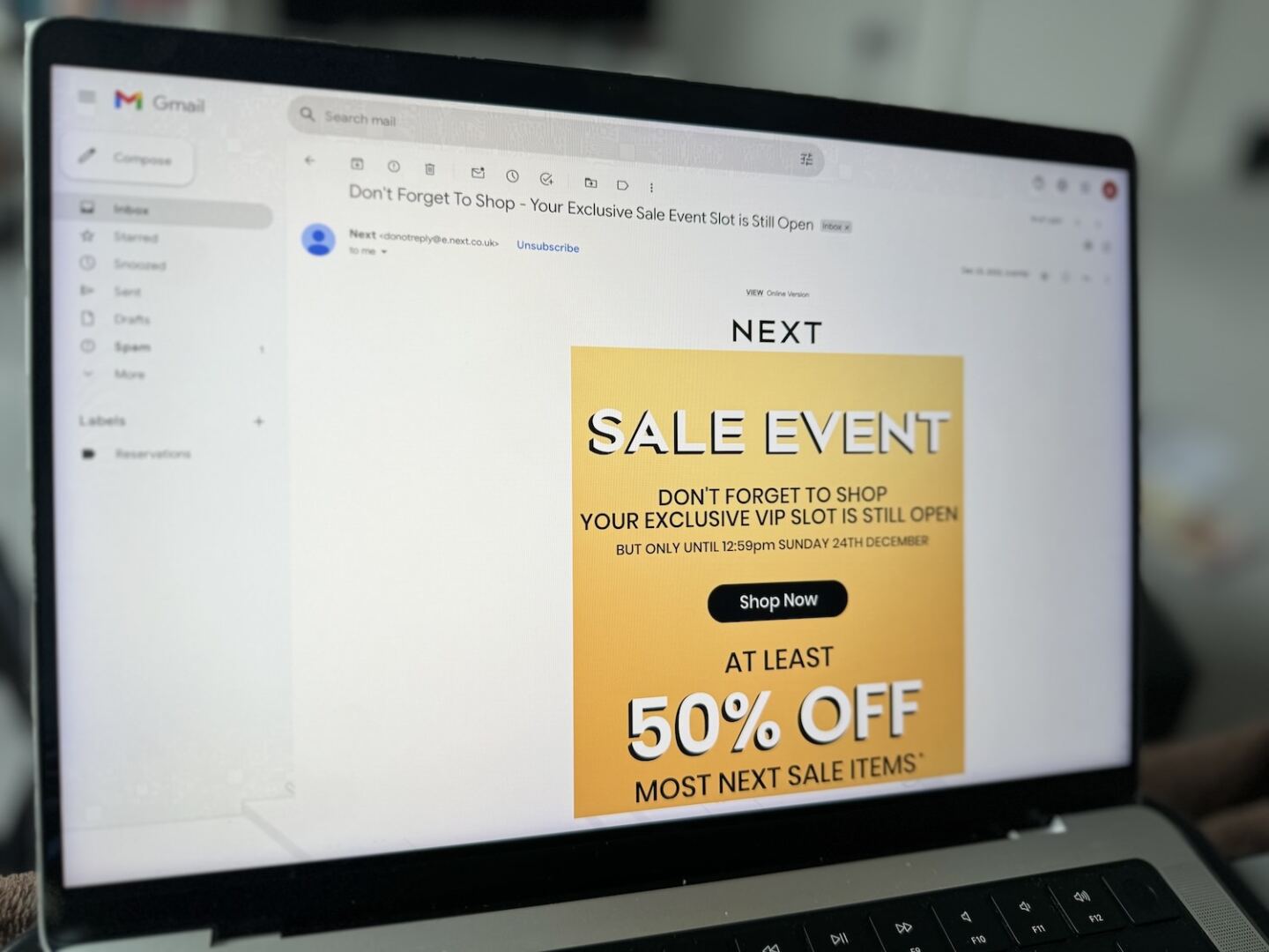 marketing email