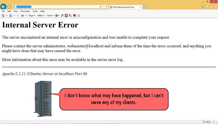 500 Internal Server Error Page