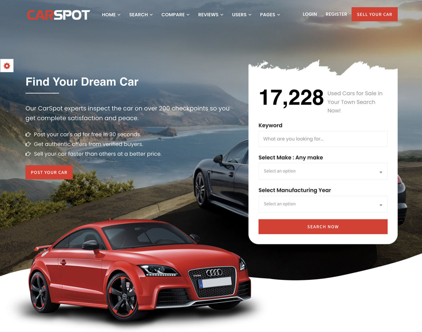 CarSpot WordPress Theme