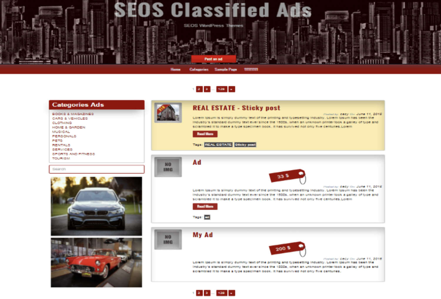 Classified Ads WordPress Theme