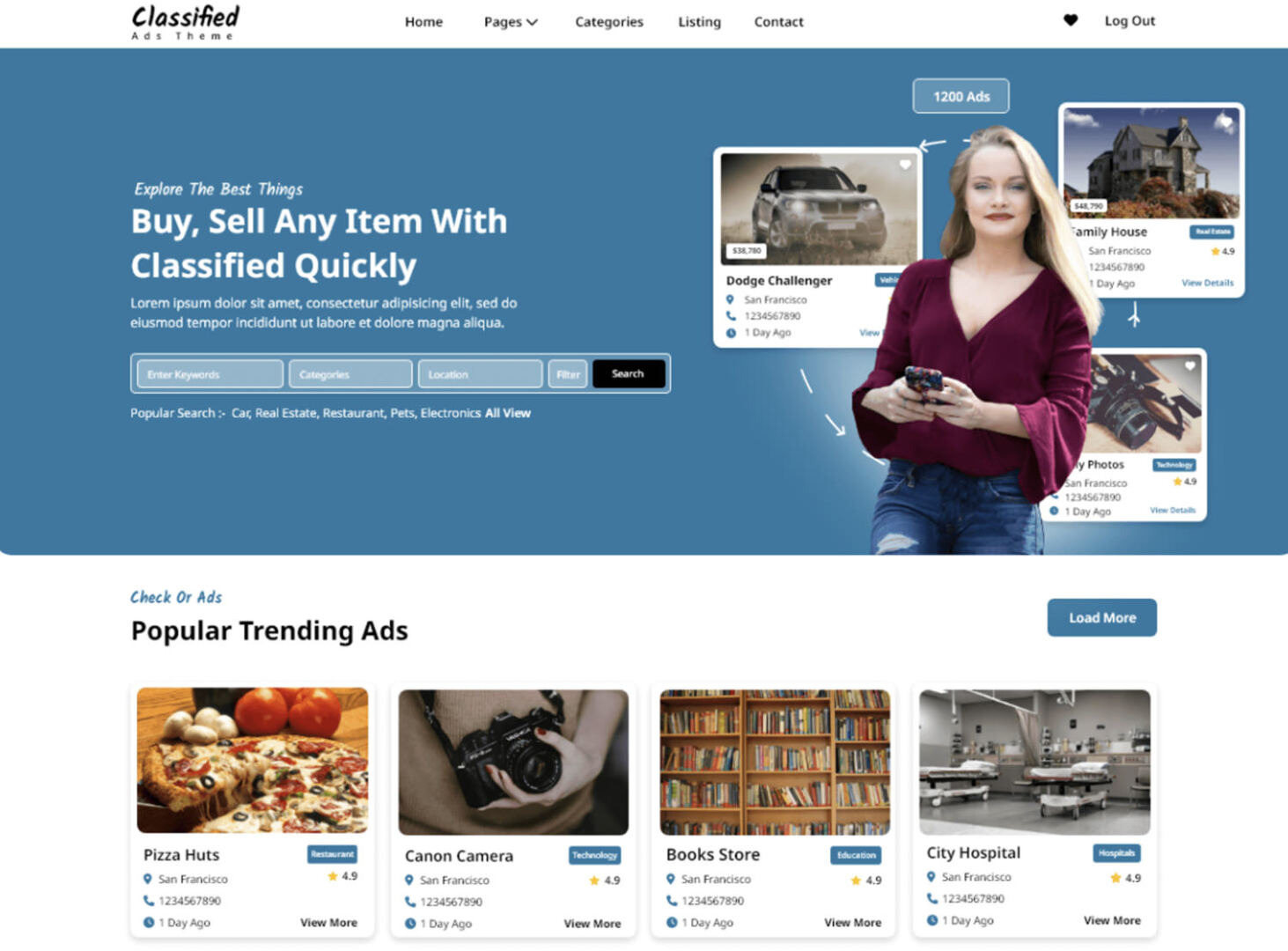 Classified Listings WordPress Theme