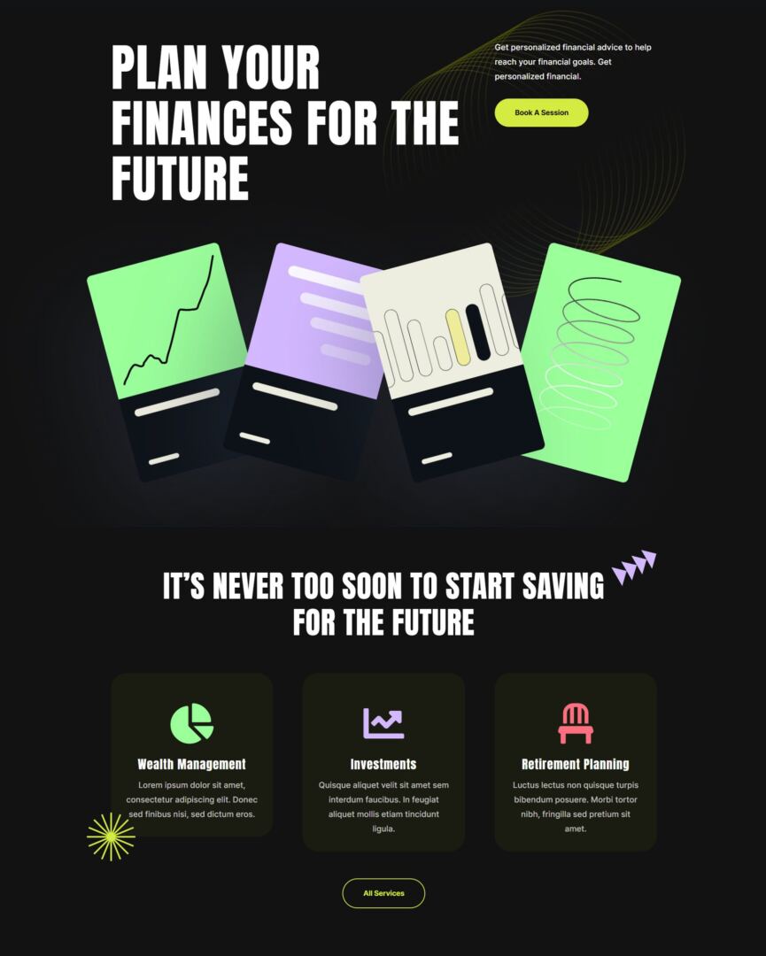 Financial Planning Layout Pack