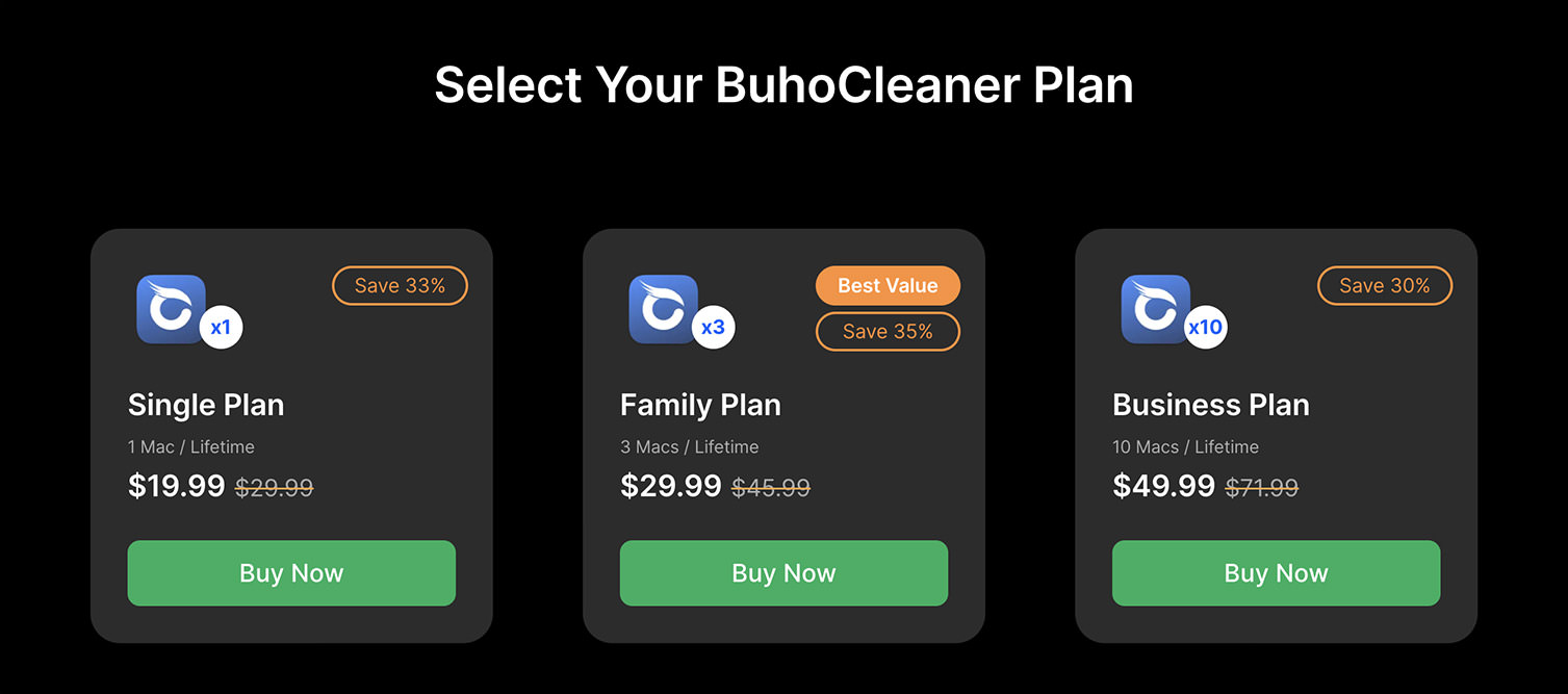 BuhoCleaner Pricing Plans