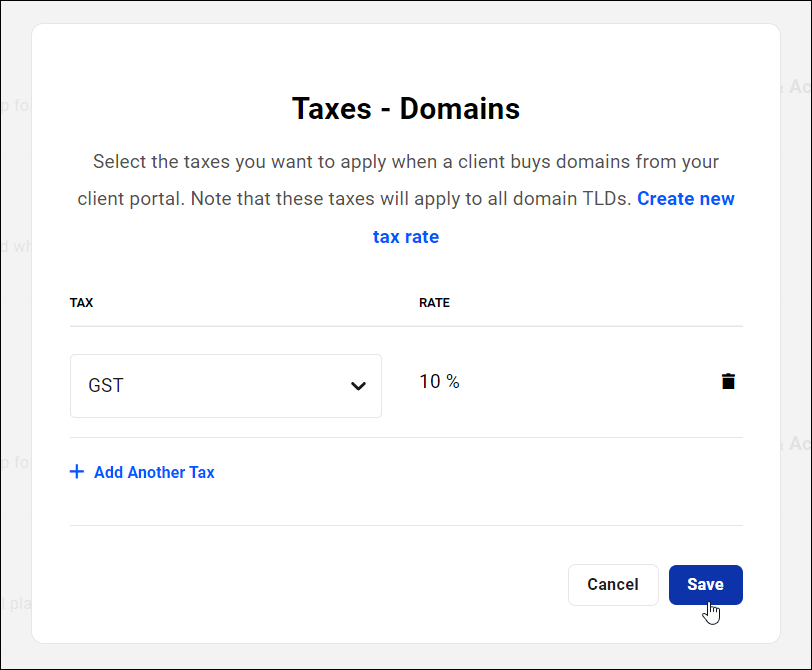 Domain Reseller Tax