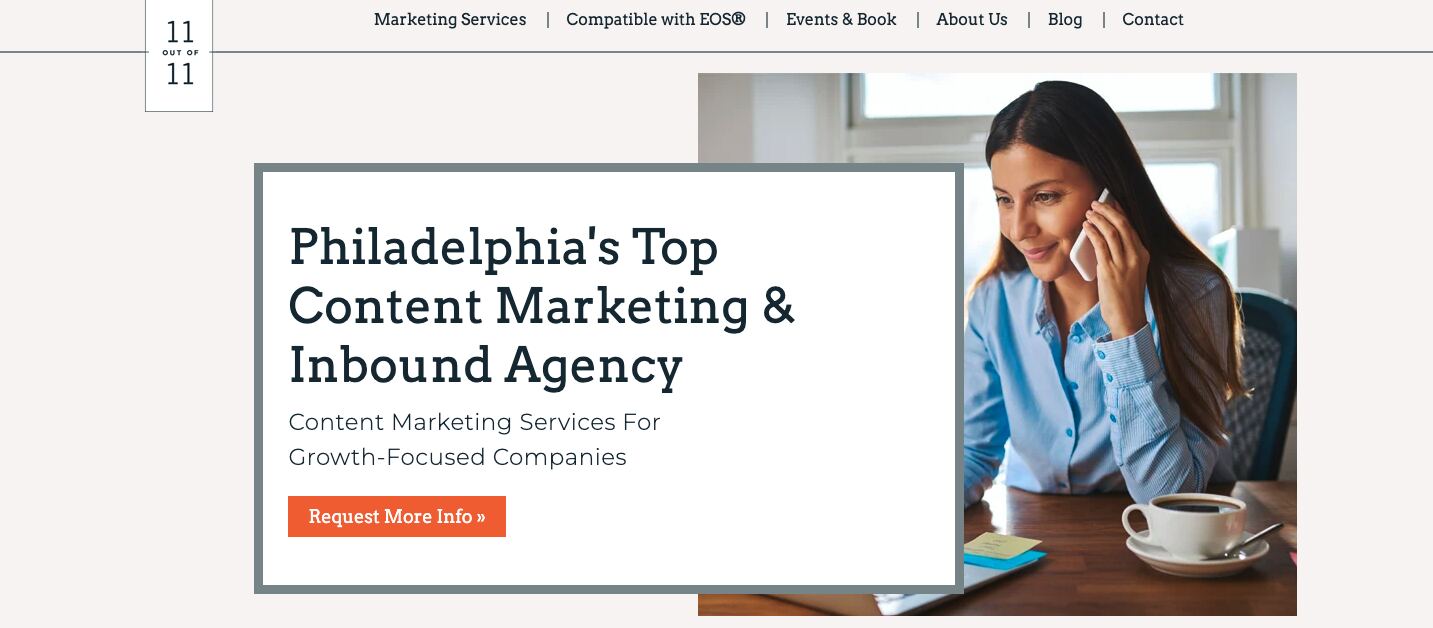 11outof11 is Philadelphia’s Top Content Marketing and Inbound Agency