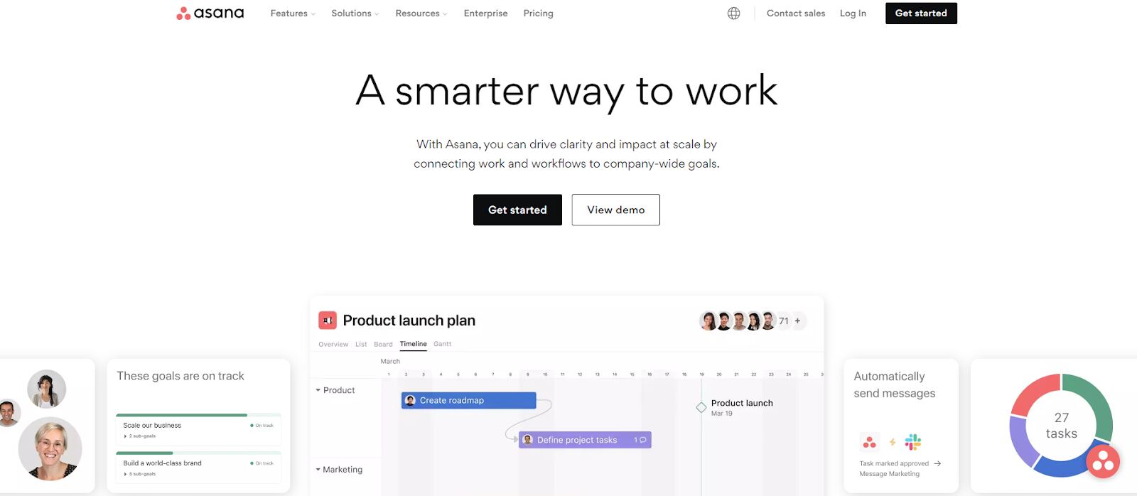 AI project manager software; Asana