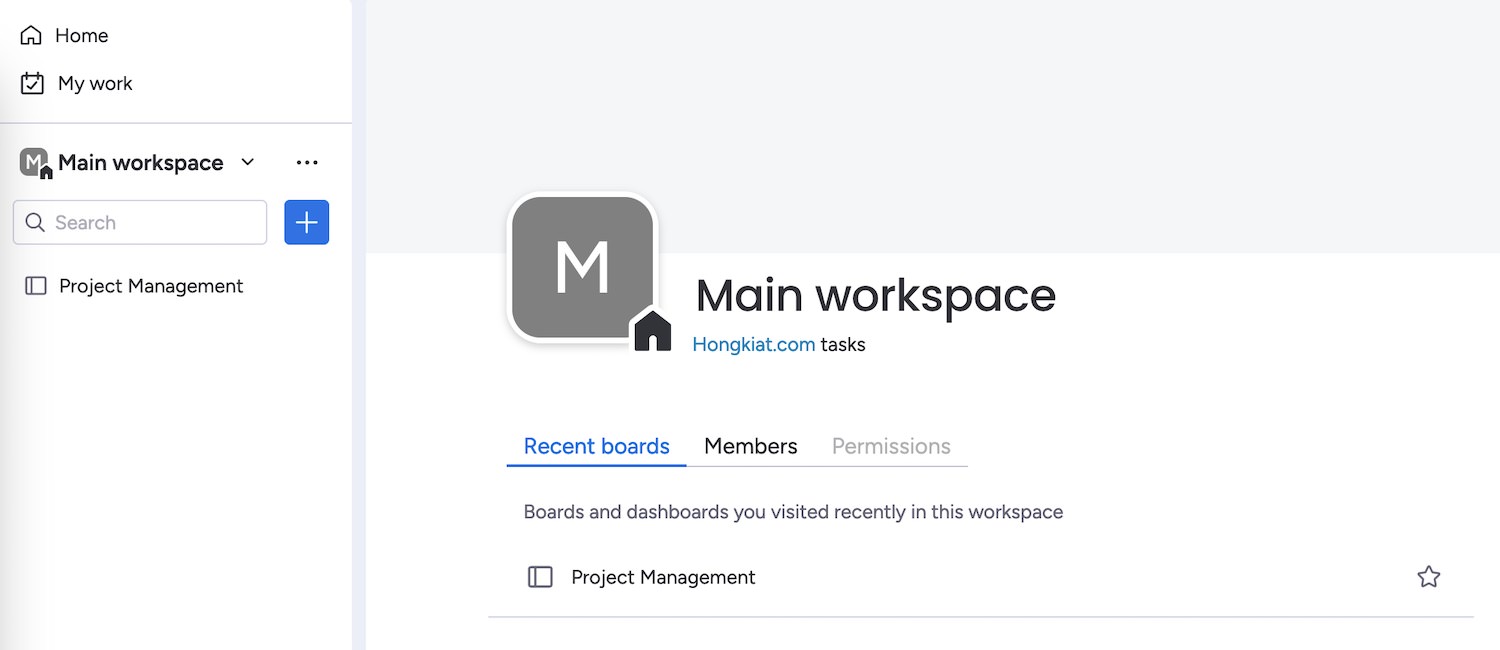 manage workspace