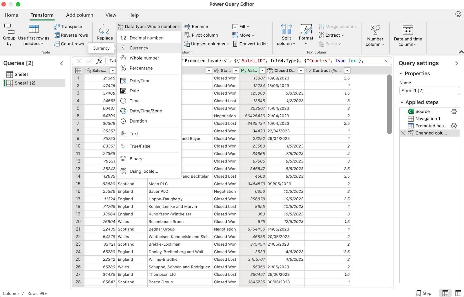 how to use power queries in Excel