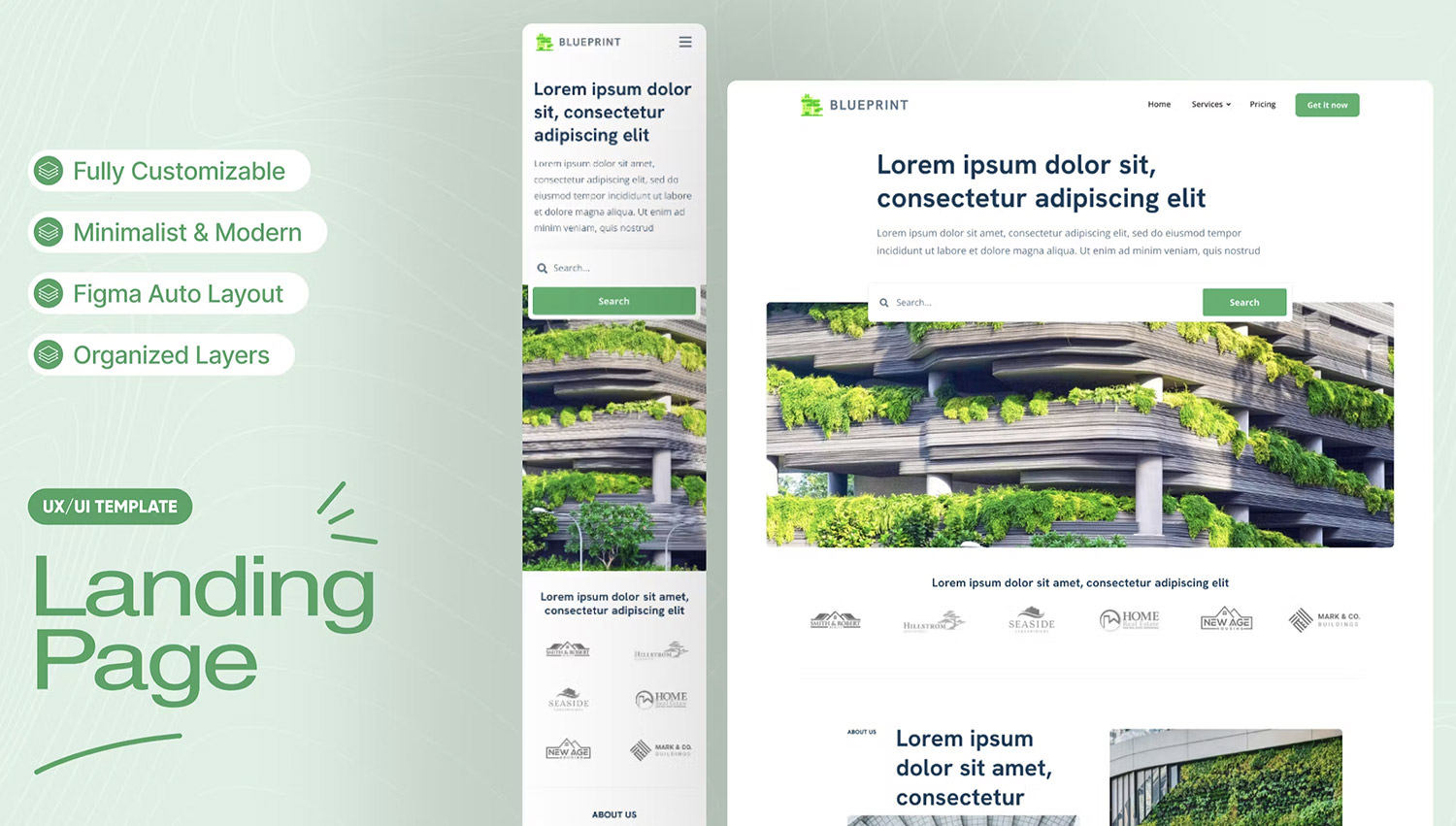 Green Architecture Landing Page