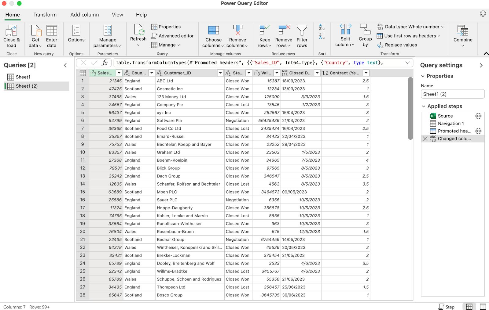 how to use power queries in Excel