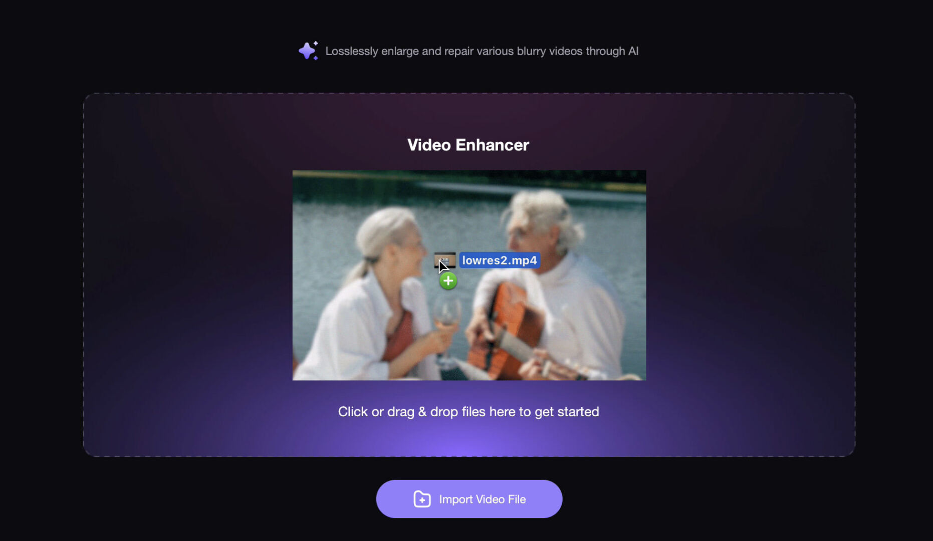 Dragging Video into App