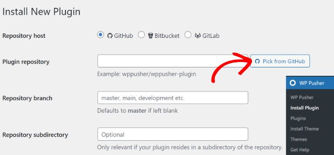 Enter plugin repo