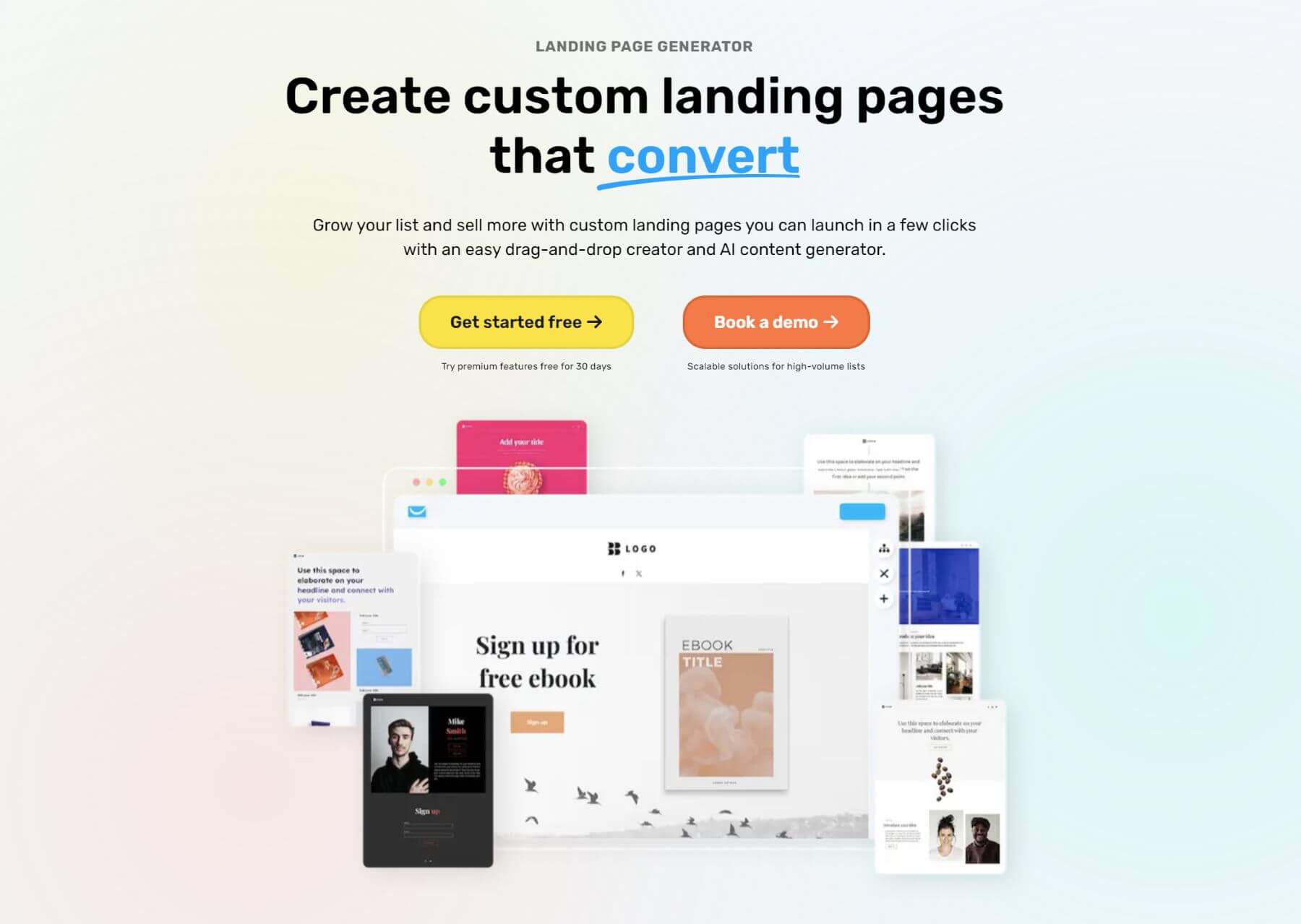 GetResponse AI Landing Page Generator