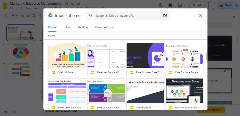 google slides themes