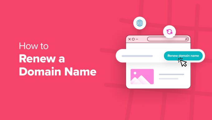 How to renew a domain name