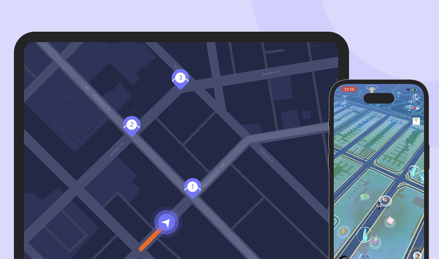 iAnyGo GPS location changer interface