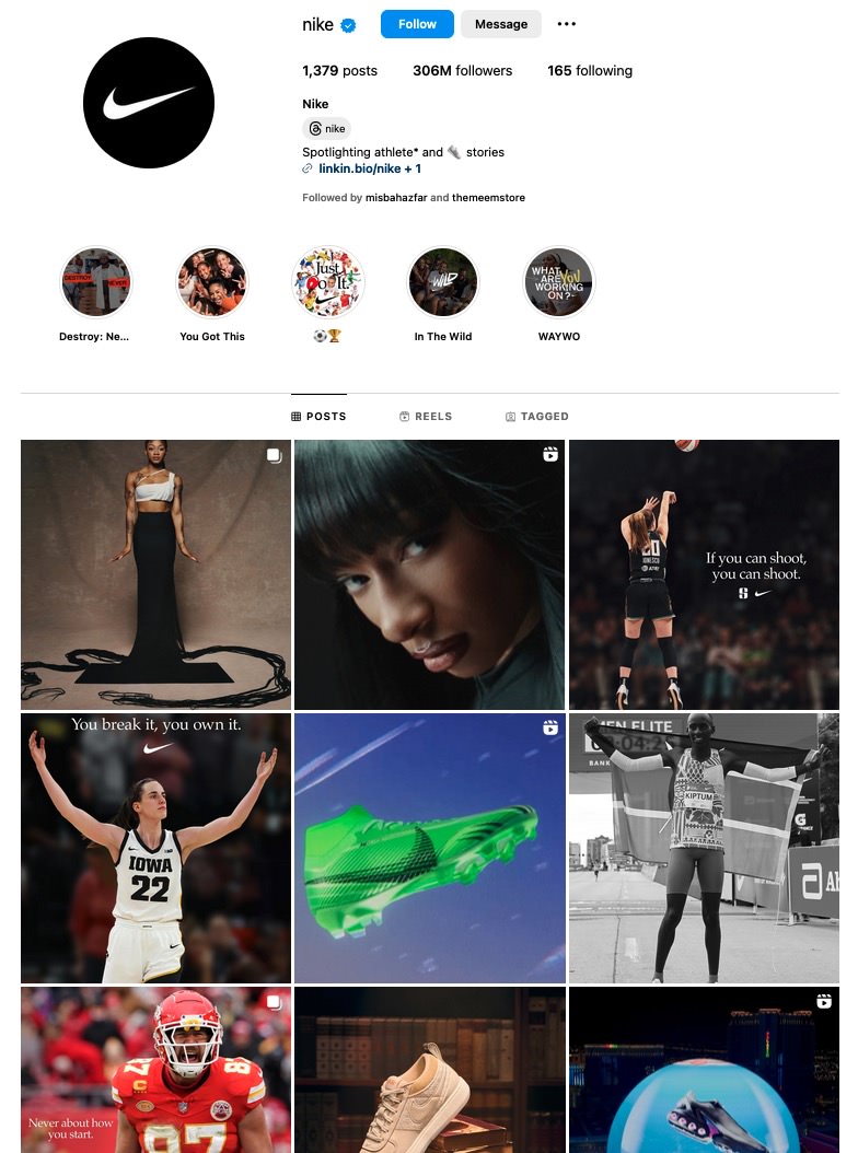 nike instagram