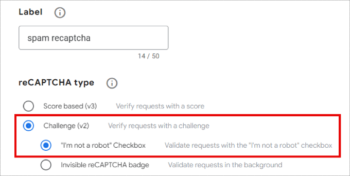 recaptcha v2 