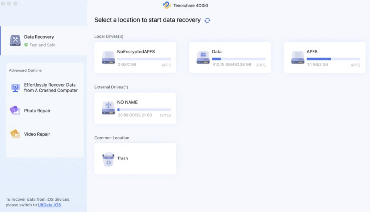 Scanning WD My Passport with 4DDiG