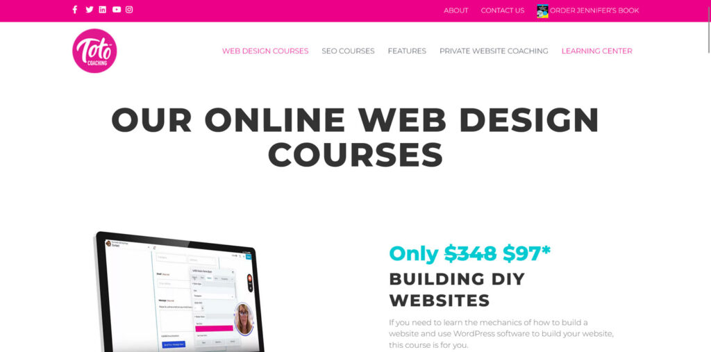 totos wordpress beginner training courses