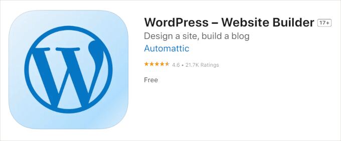 WordPress app