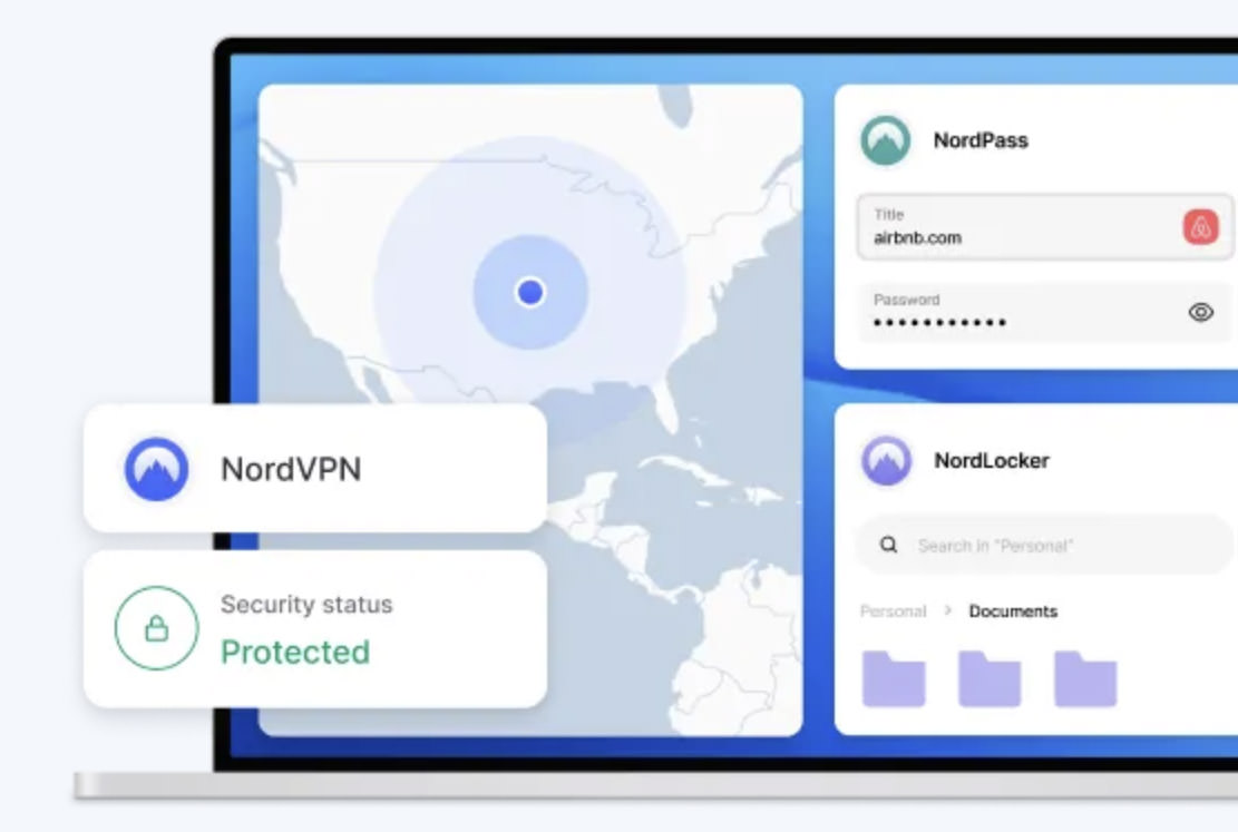 Nord VPN application screenshot