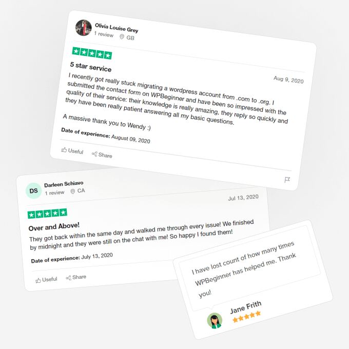 WPBeginner Pro Services testimonials