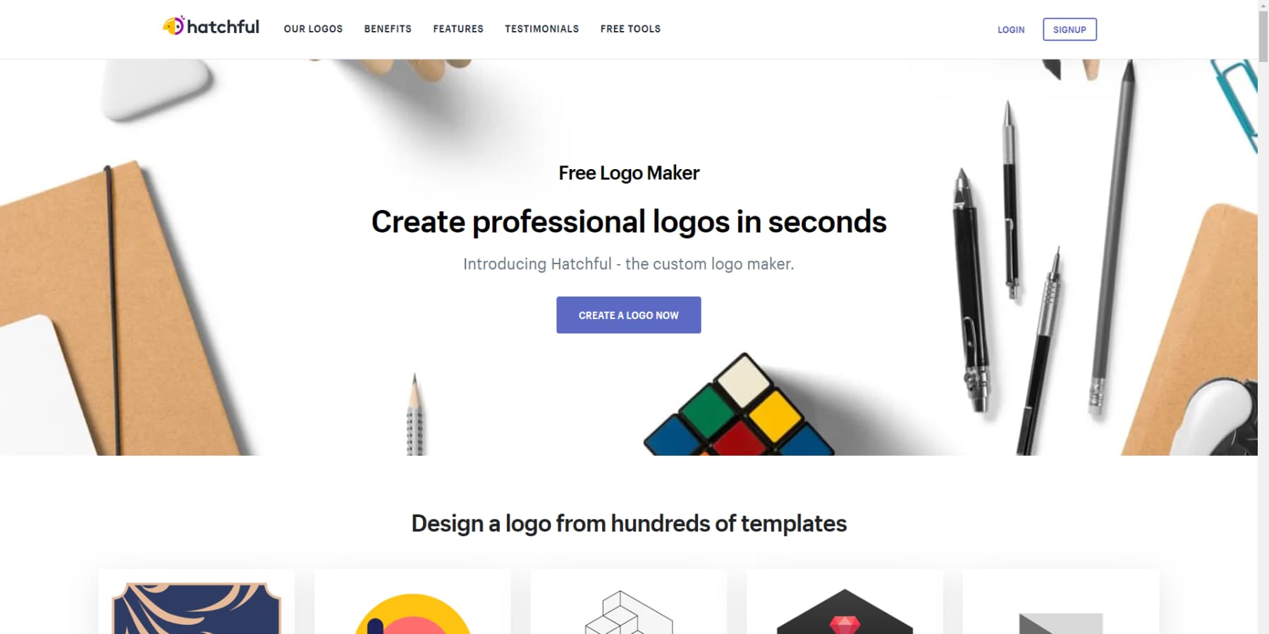 A screenshot of Shopify's Logo Maker - Hatchful