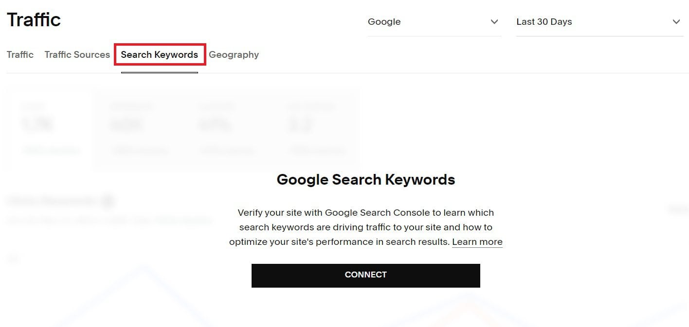 Connect Squarespace to Google Search Console