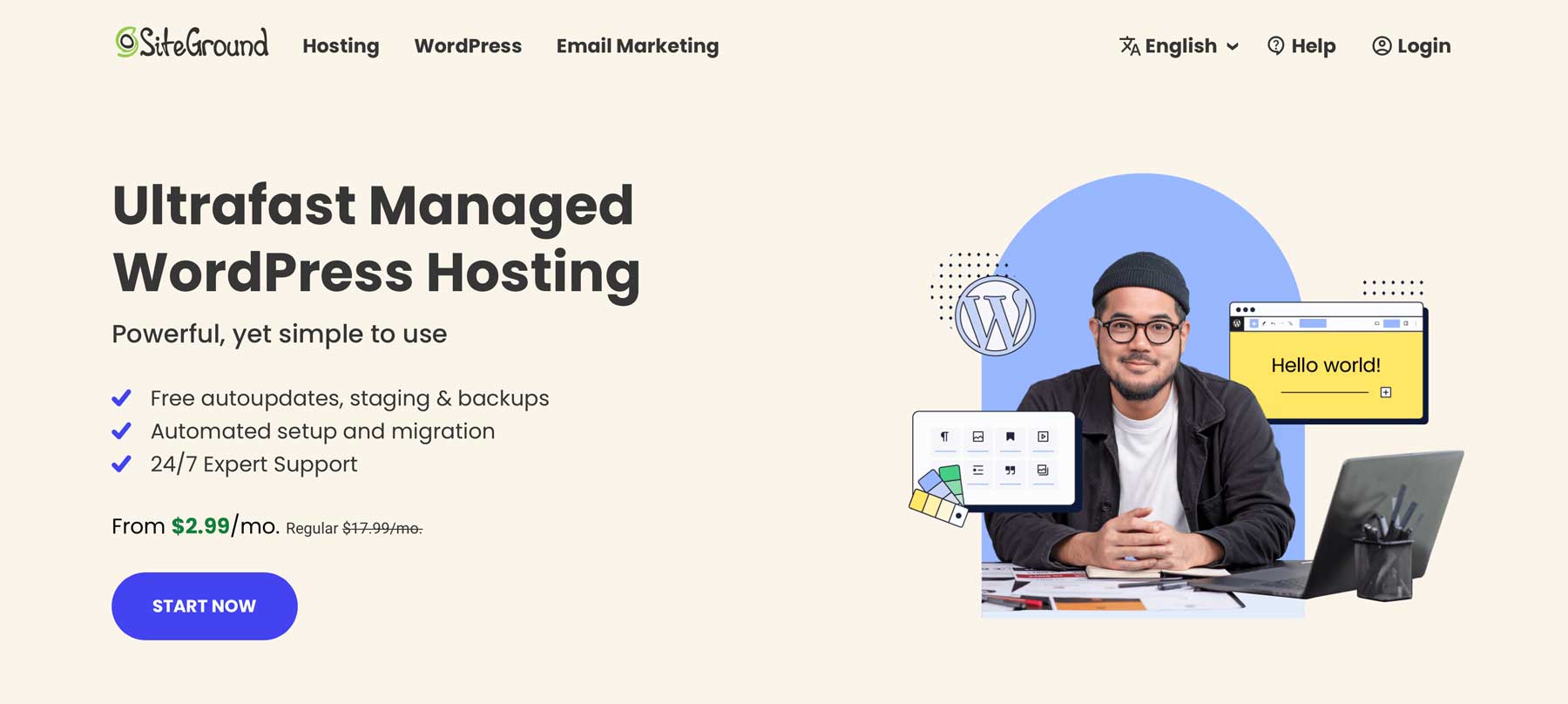 SiteGround managed WordPress hosting