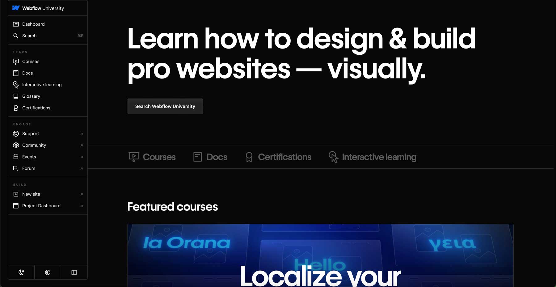 Webflow University