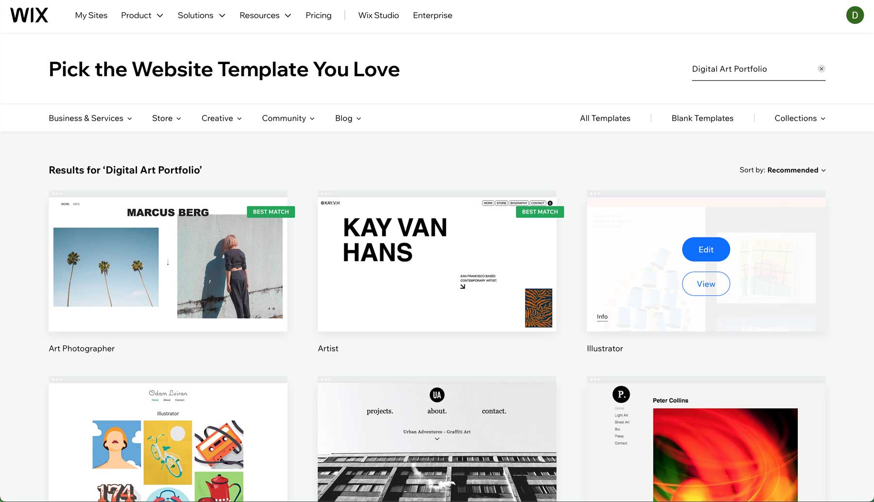 Wix templates