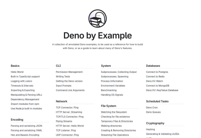 Deno code examples