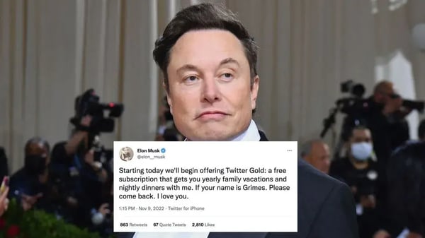 Fake Musk’s post meme