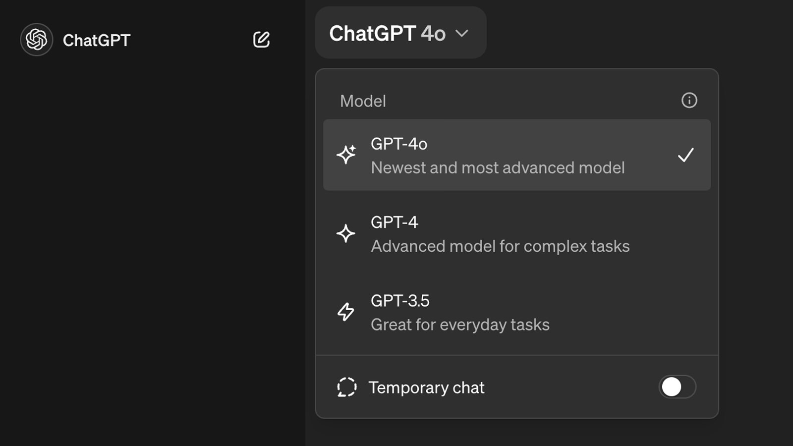 ChatGPT 4o features