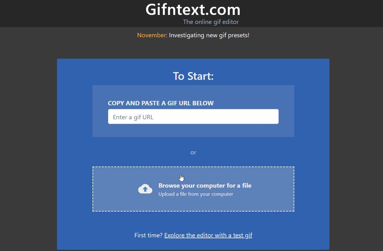 Creating a gif with gifntext