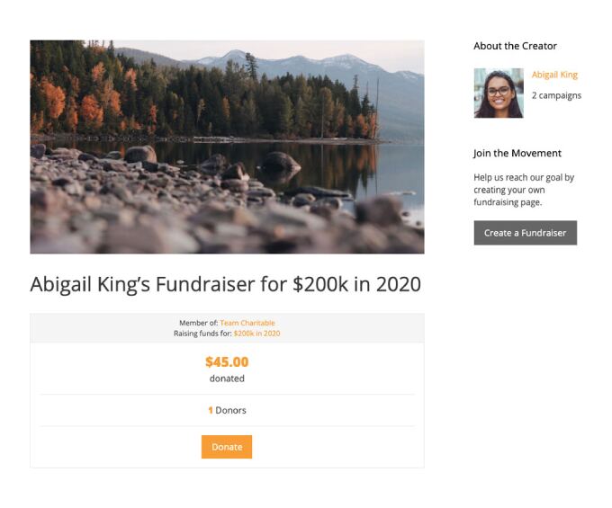 peer-to-peer fundraising