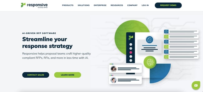 RFP automation; Responsive is an example of an RFP automation tool 