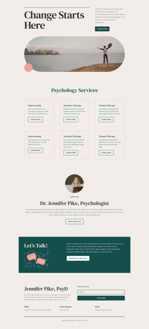 Psychology Layout Pack for Divi