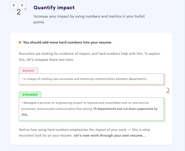 ATS resume template; be specific about your achievements to increase your chances of being selected 