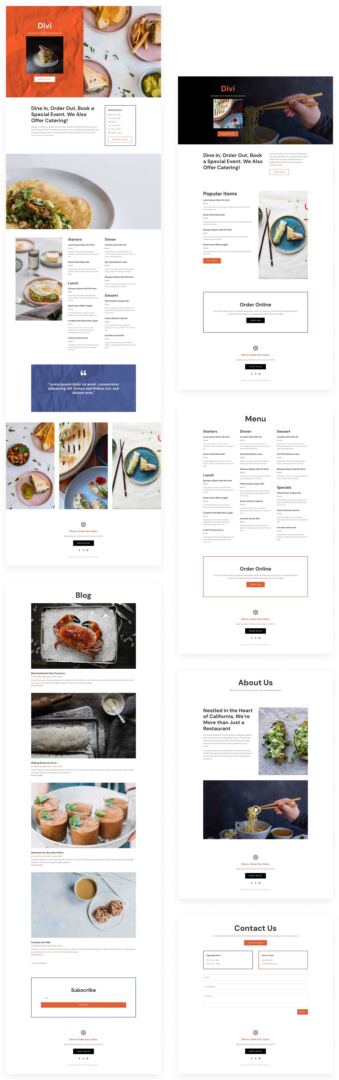 Eatery layout pack