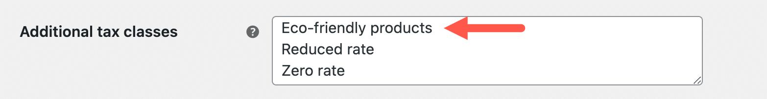 WooCommerce additional tax classes