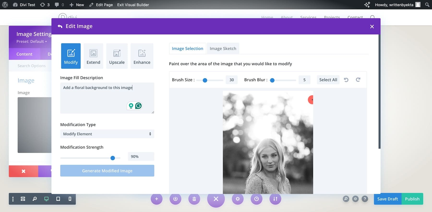 edit images with divi ai