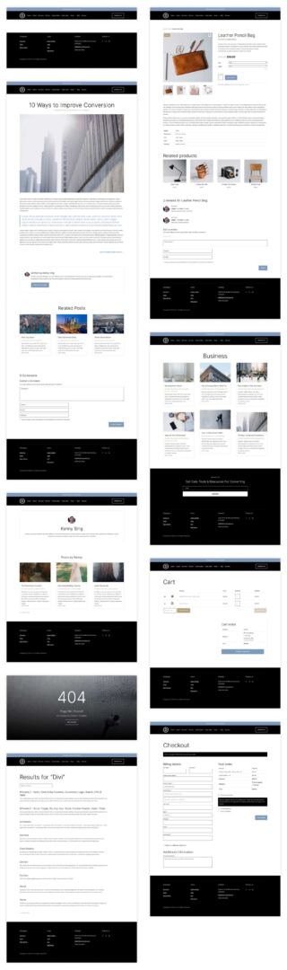 Corporate starter site for Divi