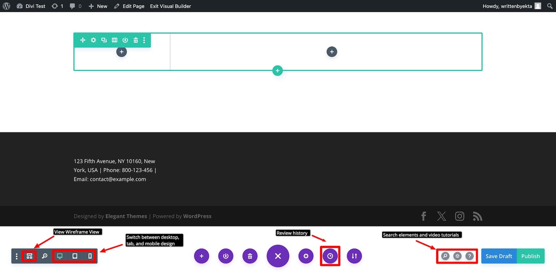 divi builder options