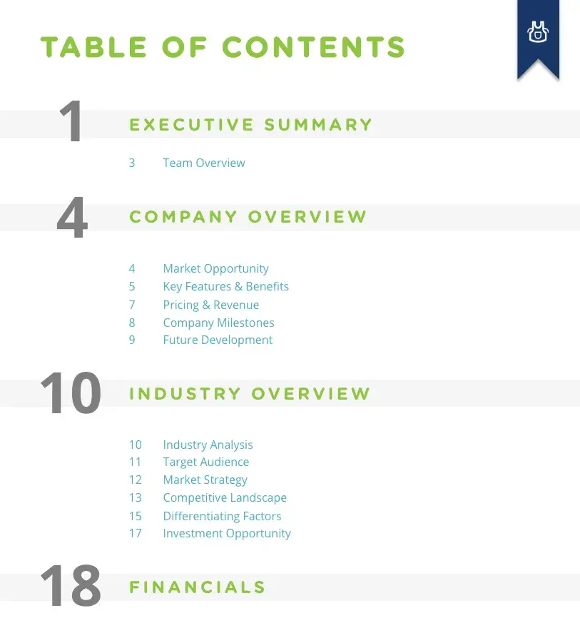 Culina business plan example