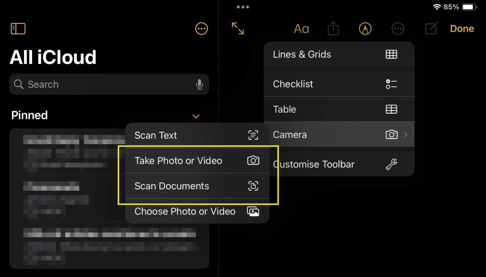 Adding media options