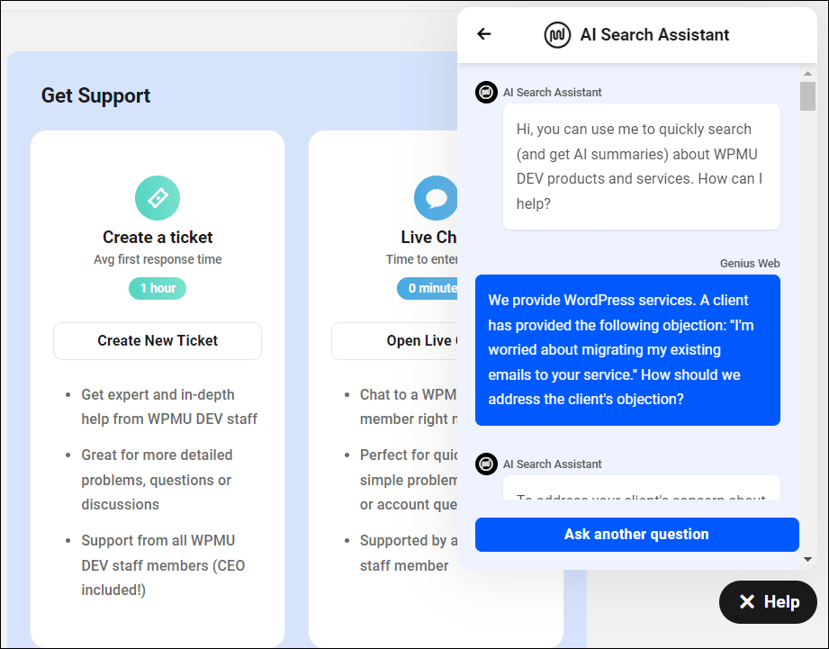 WPMU DEV AI Assistant