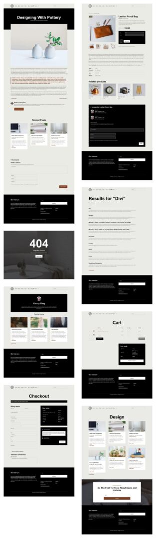 Divi Interior Starter Site