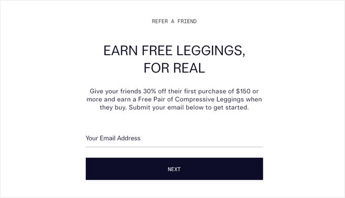 Girlfriend Collective's referral program